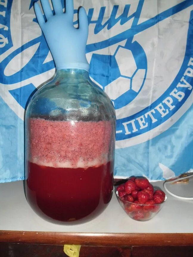 Рецепт вина перчаткой