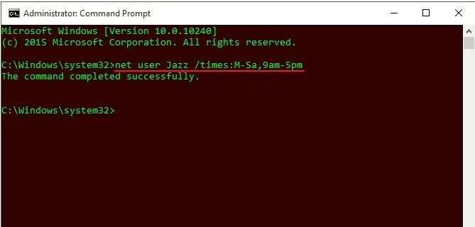 Windows net user