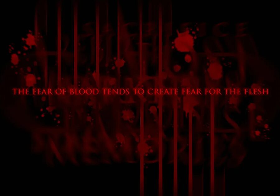 Can be a fear of. Hematophobia is the Fear of.