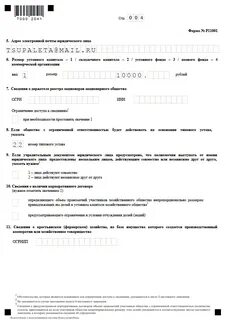Заполнение р11001
