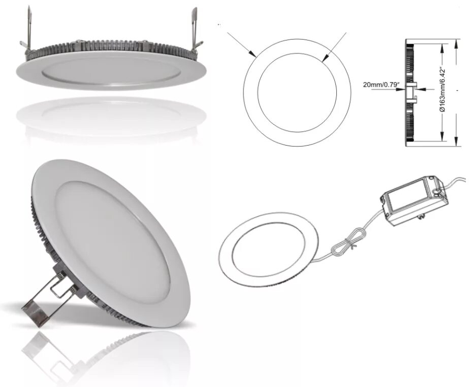 Точечный светильник арлайт. Foton FL-led Panel-r18. FL-led Panel-r18 4000k. FL-led Panel-r06 3000k d=118мм h=20мм d=100мм 6вт 540лм (светильник встр. Круглый).