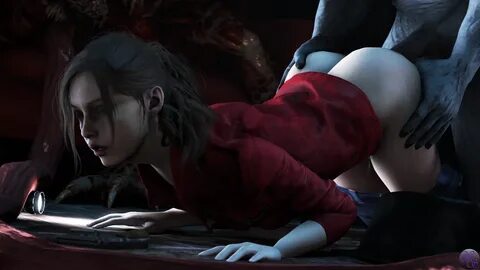 claire redfield, mr x, resident evil 2, 3d, tagme.