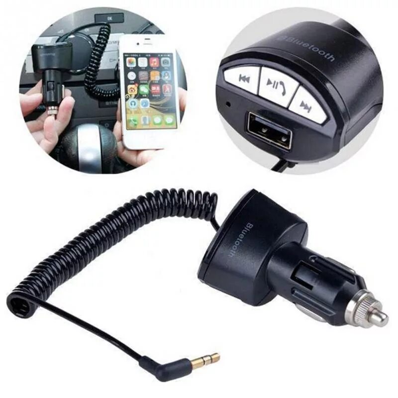 Как подключить трансмиттер. Usb bluetooth fm-модулятор/трансмиттер для автомагнитолы. адаптер в прикуриватель аукс. блютуз адаптер для прикуриватель usb с aux. блютуз в прикуриватель mystery.