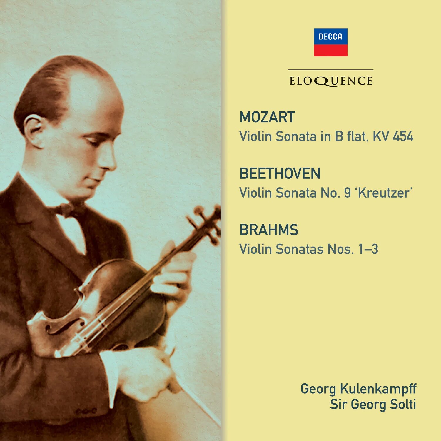 Beethoven, Brahms, Mozart. Mozart Violin. Violin Sonatas.