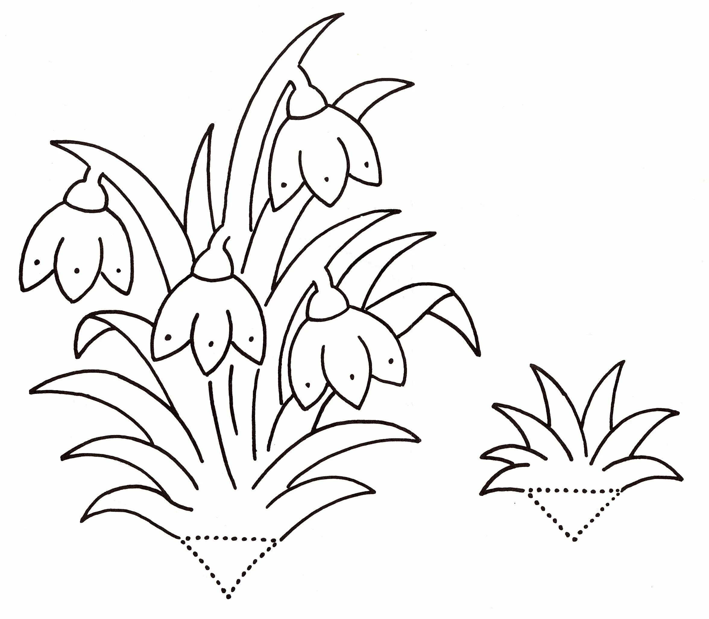 вытынанка подснежники. подснежники для украшения окон в детском саду. весенние трафареты для вырезания. вытынанки цветочный горшок. весенние цветы раскраска для детей.