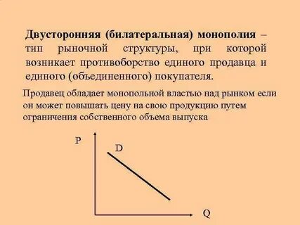 Тип продукции в монополии