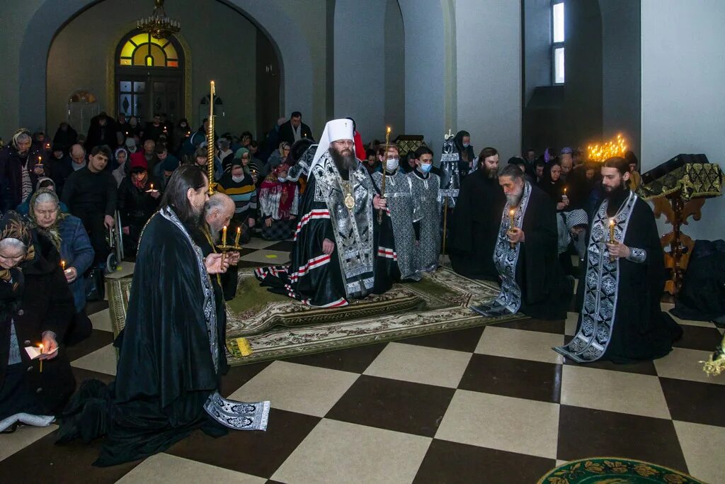 Великое повечерие среда первой седмицы великого поста. Митрополит Тамбовский.