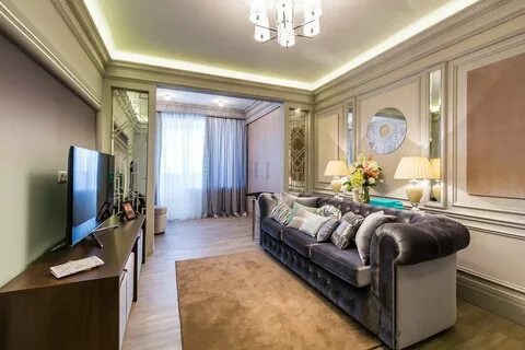 Большая гостиная с балконом