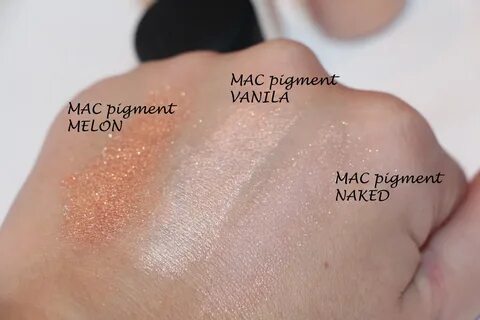 MAC pigments / NAKED / VANILA / MELON.