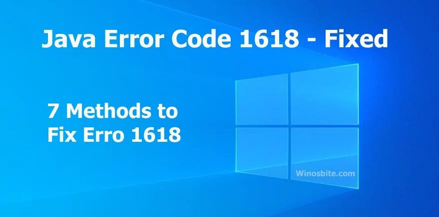 Java 1603. Код 1618. java update did not complete error code 1603.