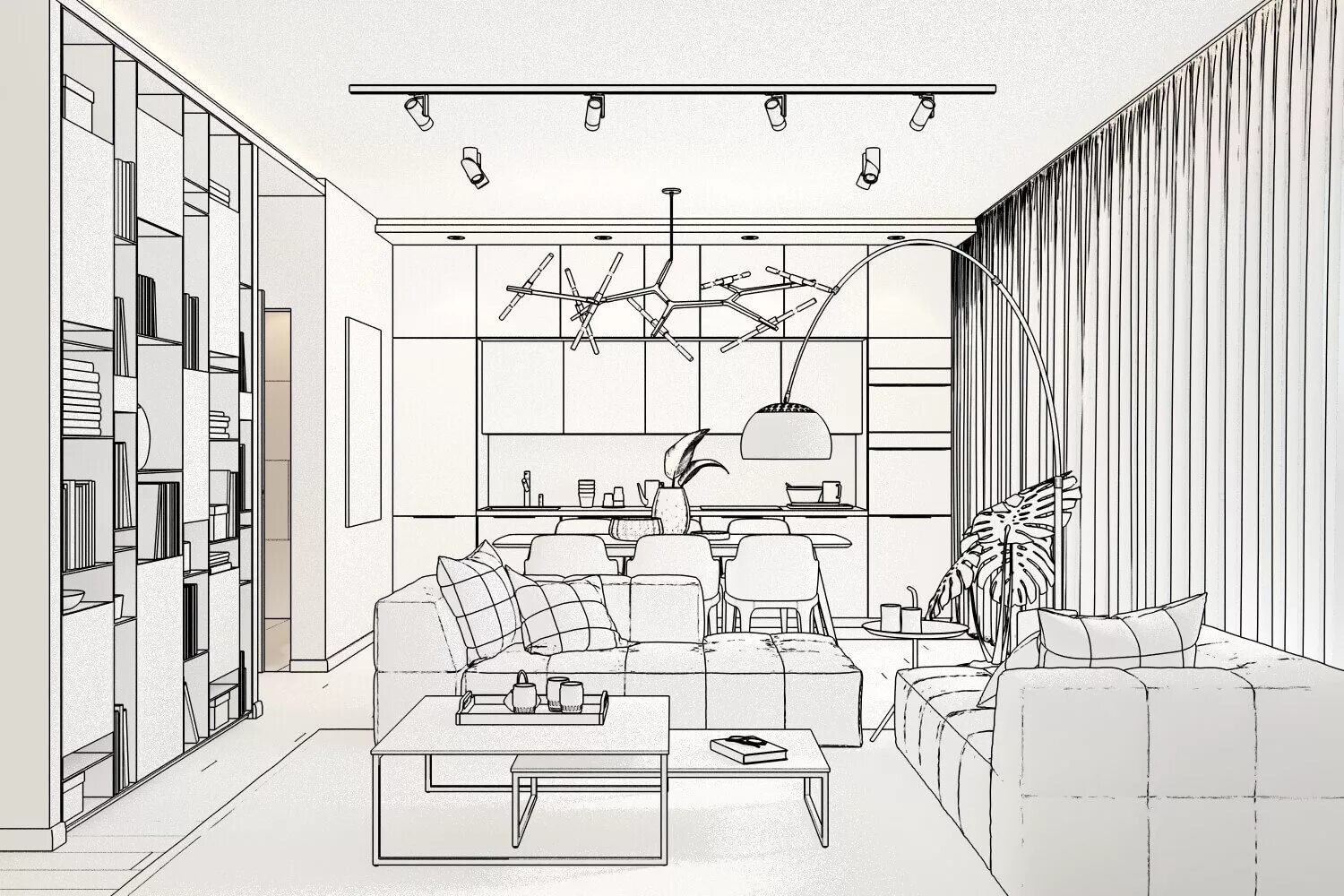 Архикад визуализация эскиз. Скетчап визуализация интерьера. Эскиз визуализации. Наброски интерьера. Наброски дизайнера интерьера.