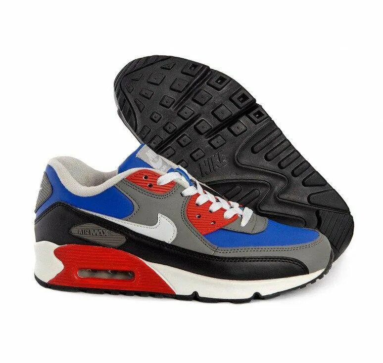 Nike Air Max 90 сине красные. АИР Макс 90 красно синие. Кроссовки найк АИР Макс красно синие. Аирмакс синие найк АИР.