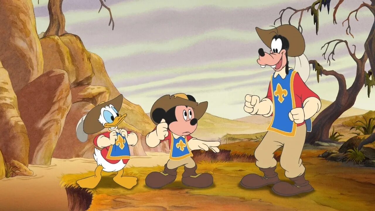 Mickey Donald Goofy the three Musketeers 2004. Кларабель три мушкетера.