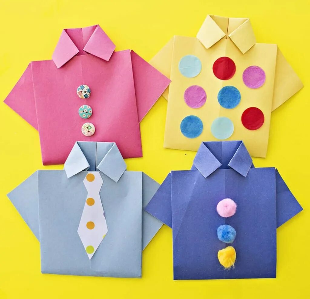 Легкие поделки для пап. Оригами из бумаги рубашка для папы. Поделка папе на день рождения. Поделка папе на день рождения своими руками. Рубашка поделка для папы.