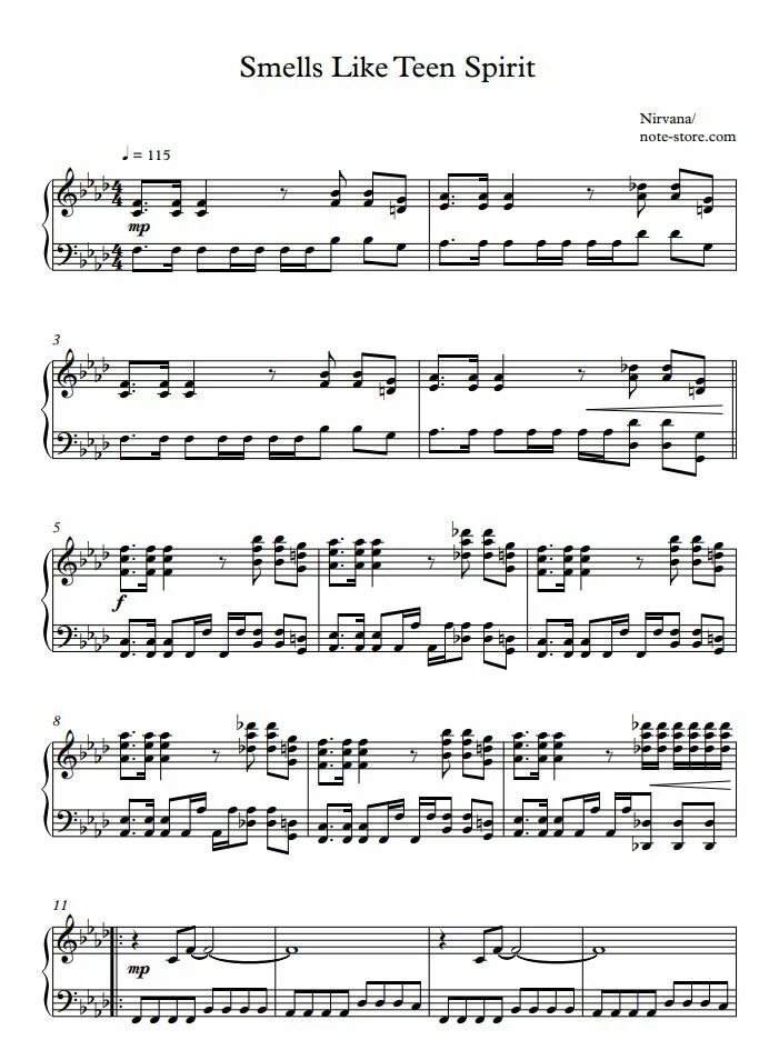 Соло тин спирит. Smells like teen Spirit Ноты для фортепиано. Nirvana smells like teen Spirit Ноты для фортепиано. Nirvana smells like teen Spirit Ноты. Smells like teen Spirit Ноты.