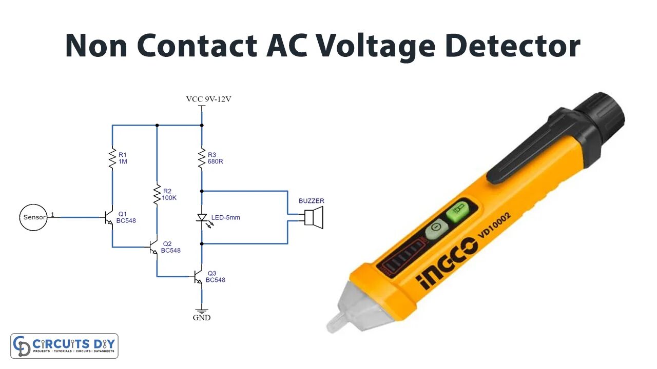 Voltage detector. Non-contact ac voltage detector.