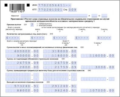 Расчет страховых взносов 2020 год