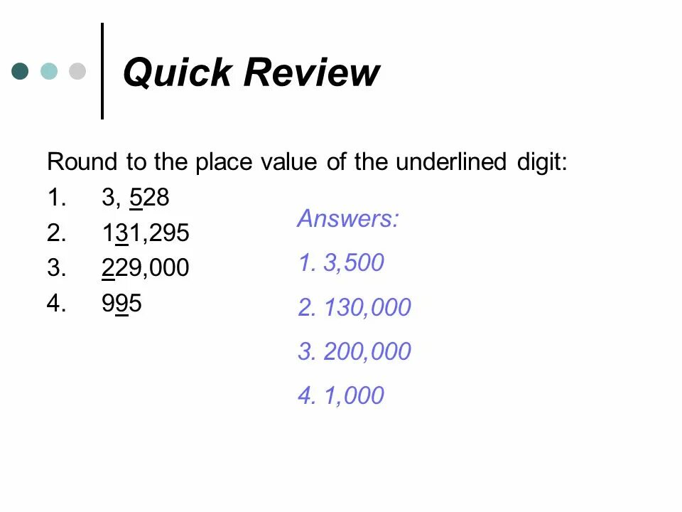Digit value. Place value of the digit. quick review. the value of digit 2 is 2. 4.7321 what value is the digit 2.