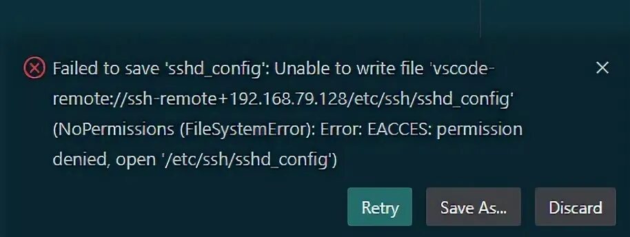 Error eacces permission denied open. Error eacces permission denied open
