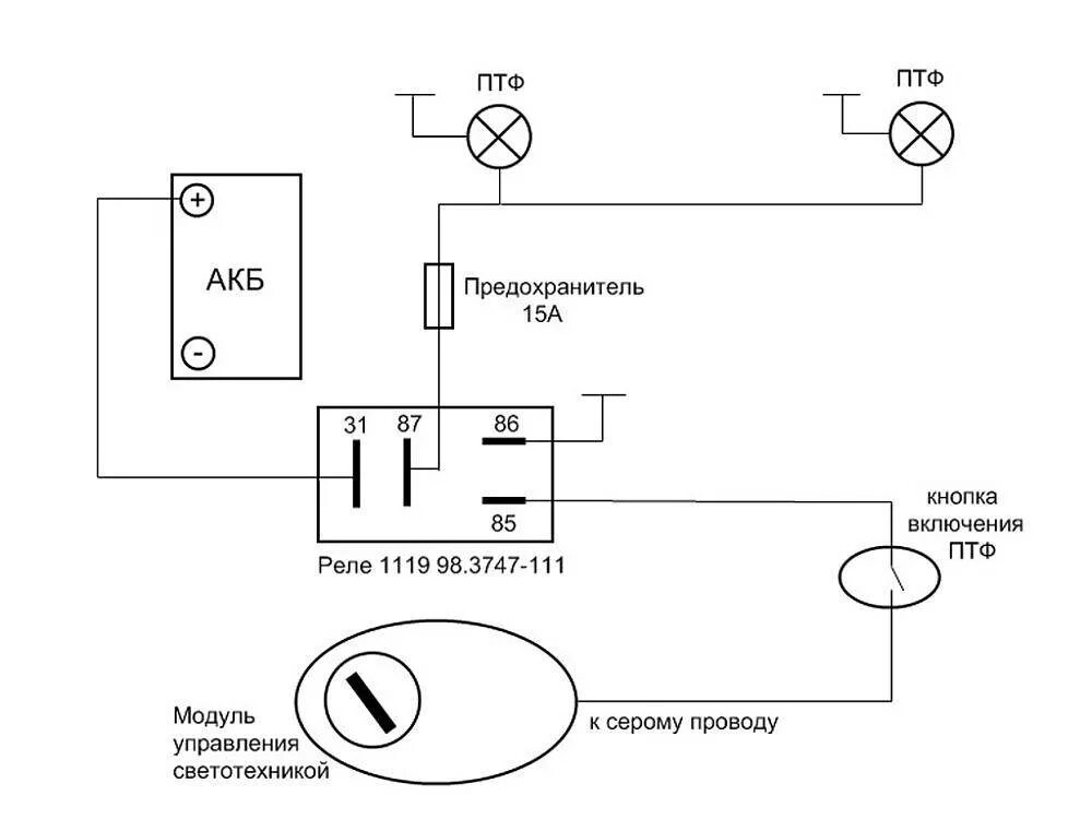 Подключение противотуманных фар через реле и кнопку. Схема подключения противотуманных фар Приора. Схема подключения противотуманки Гранта. Схема подключения противотуманных фар Гранта фл. Схема подключения противотуманных фар Калина 1.