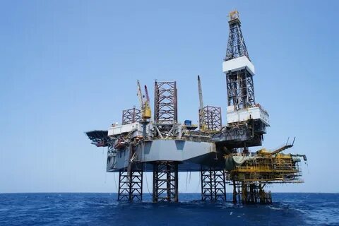 Oil rig is