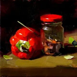 Стеклянная банка маслом