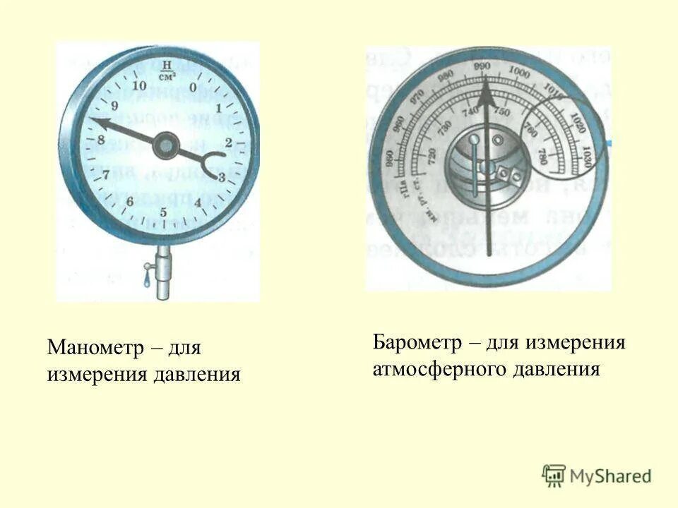 Таблица приборы измерения давления 7 класс барометры манометры. Барометр-анероид и манометр. Манометр для измерения давления физика 7 класс. Таблица приборы для измерения давления барометр анероид манометр.