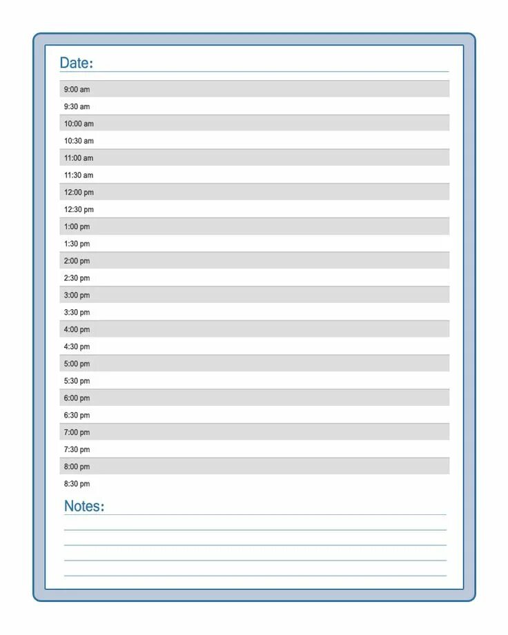 Daily calendar