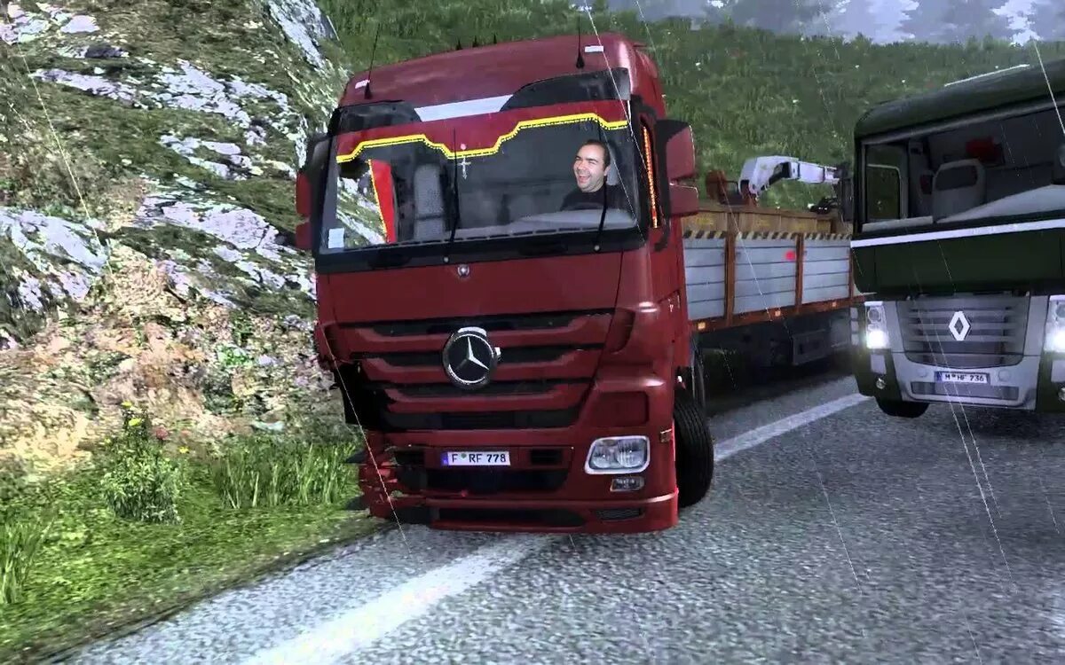 Евро трак игра. Euro Truck Simulator 2. Евро трак симулятор 1. ETS 2 Mercedes.