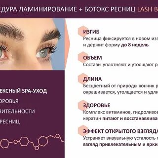Описание ресничкам
