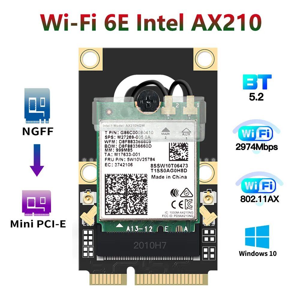 Intel ax210ngw. Wi-fi 6e ax210. intel wifi 6e ax210 160mhz. адаптер intel wifi 6e ax210. адаптер wifi ax3000 mini pci-e.