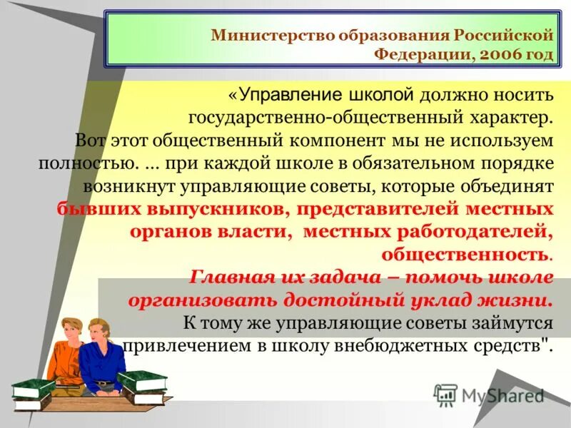 Презентация управление школы