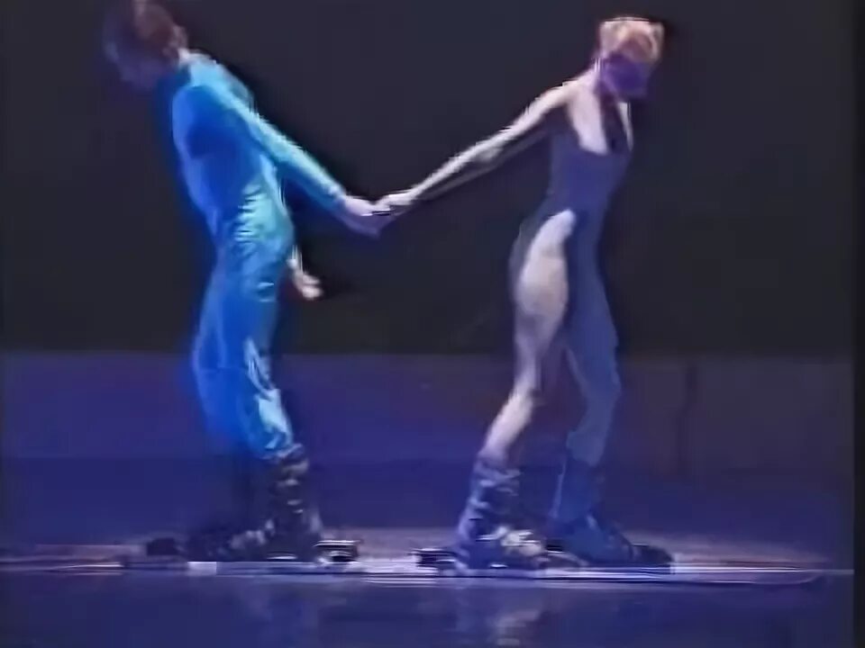 Лыжник танец.