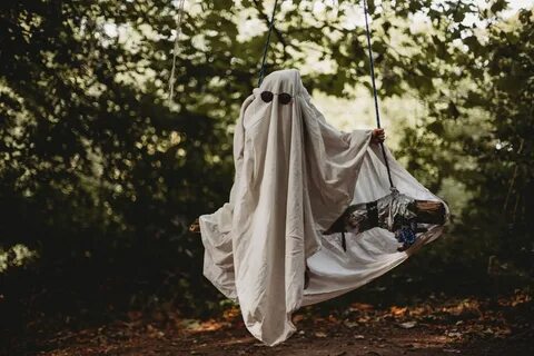 Bed sheet ghost photoshoot