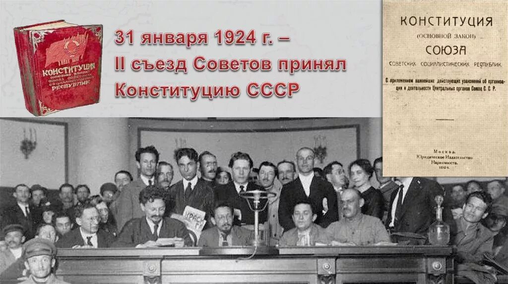 Конституция союза 1924. Конституция Союза ССР 1924. Принятие Конституции СССР 1924. Образование СССР, первая Советская Конституция 1924. 1924, 31 Января - Конституция СССР..