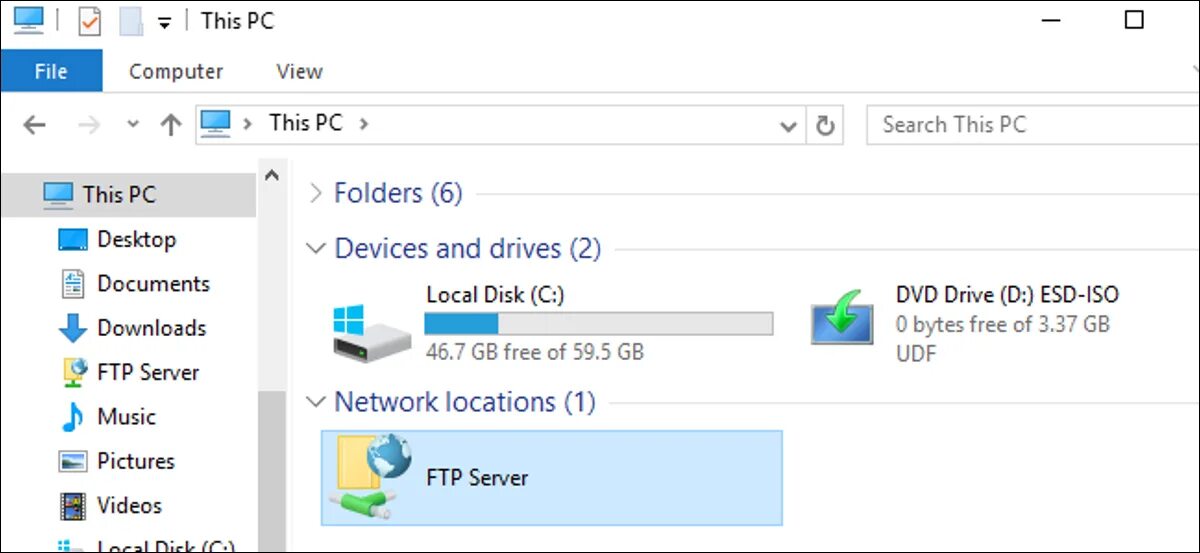 Ftp windows 10. Connect from cli ftp.