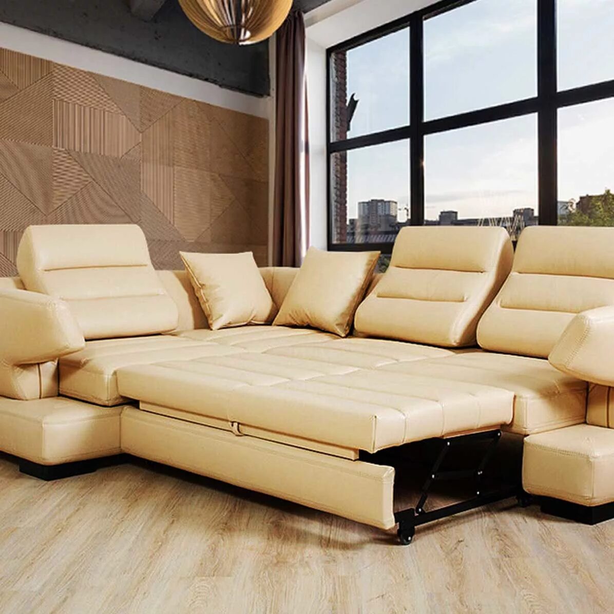 Фирма мебели диванов. Реал — угловой диван. Большой диван. Широкий диван.