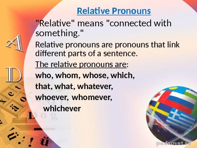 Related meaning. Choose the couple of pronouns with maximally close meaning.