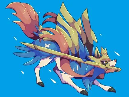 Zamazenta Zacian POKEMON A digital illustration I made of the two new pokem...