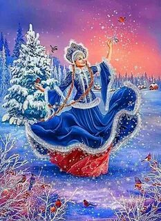 Картина волшебница зима