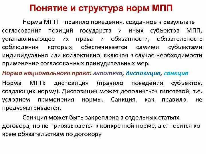 Назовите нормы международного