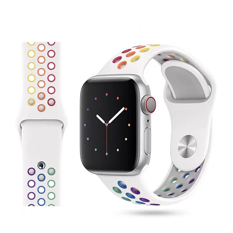 Nike sport band apple watch. Pride Band Apple watch 2021. Ремешок на Apple watch Pride 2023. Apple watch Series 8 Silver ремешок Deep Navy Sport Band. Rainbow Apple watch.