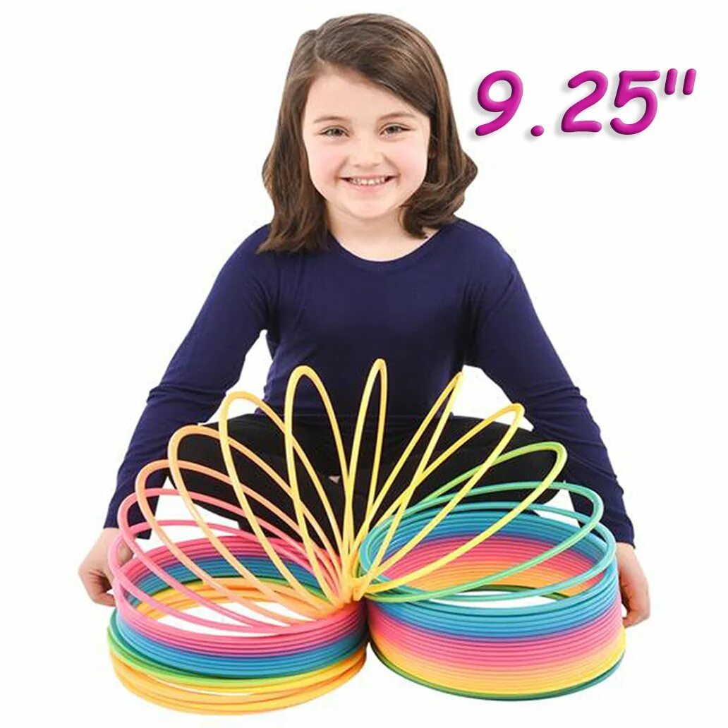 Spring toy. Пружинка слинки. giant rainbow spring toy. rainbow coil.