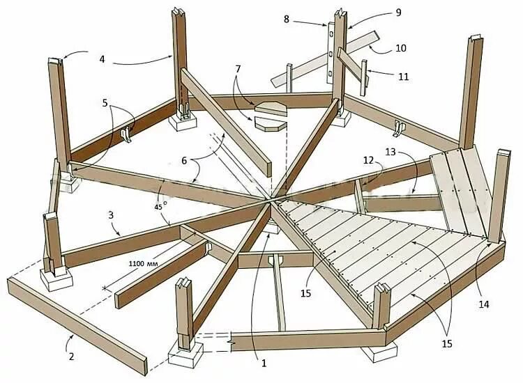 Сделать беседку своими руками пошагово. Осьми угольная беседка чертежи. Восьмигранная беседка 4х4 чертеж. Беседка шестигранная деревянная чертеж. Чертеж семиугольной беседки.