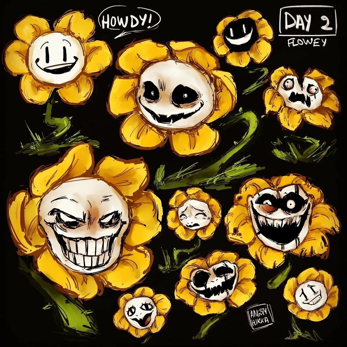 Flowey face off