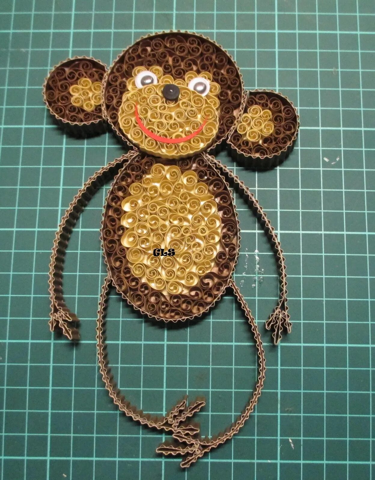 обезьяна из картона. обезьяна из бумаги. обезьяна игрушка. лепим обезьяну. фигурки из мастики для торта.