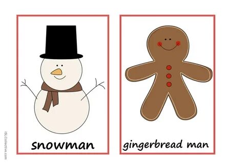 Christmas flashcards