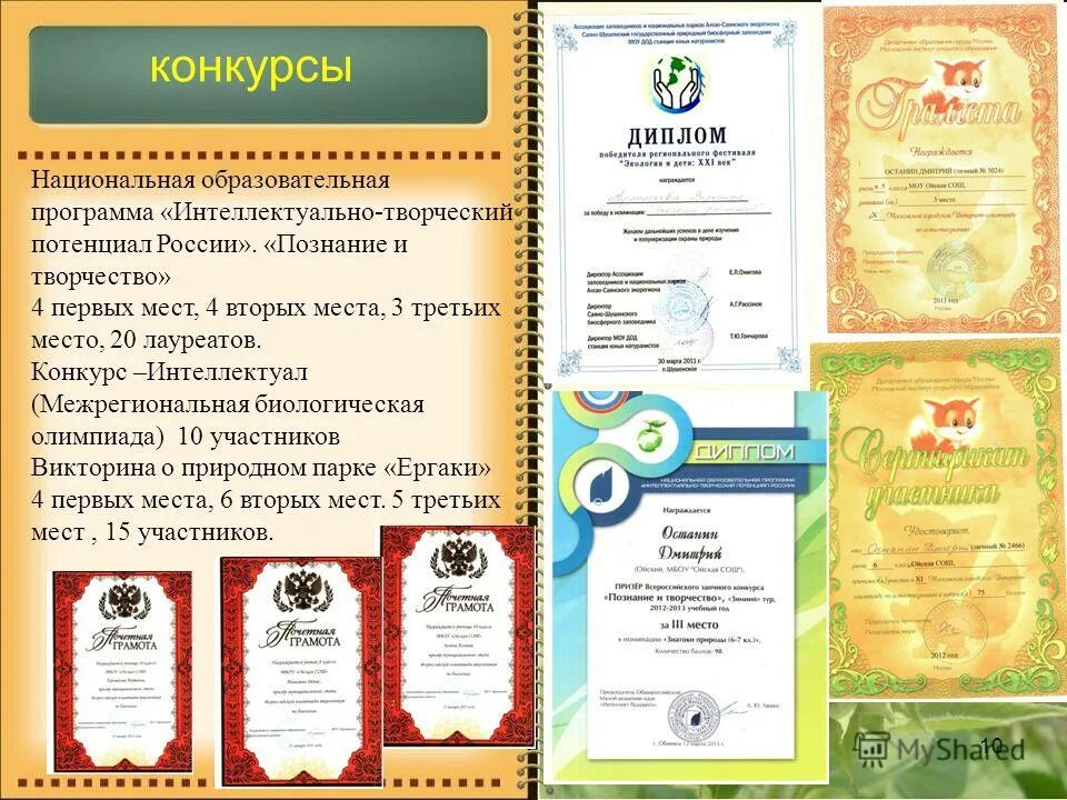 интеллектуал конкурсы