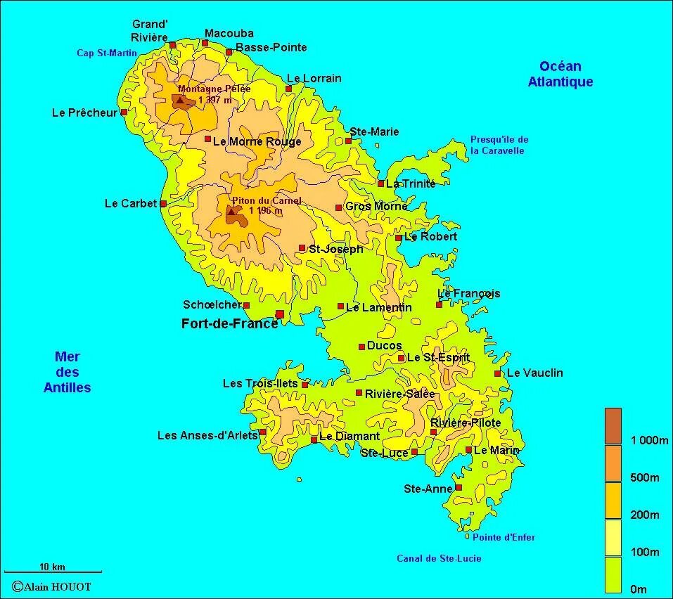 Где находится мартиника. Вулкан Мон Пеле на карте. Вулкан Монтань Пеле на острове Мартиника на карте.