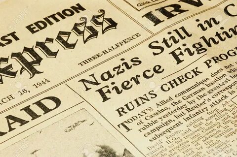 world war ii british newspaper dated march 16 1944 - 733348.